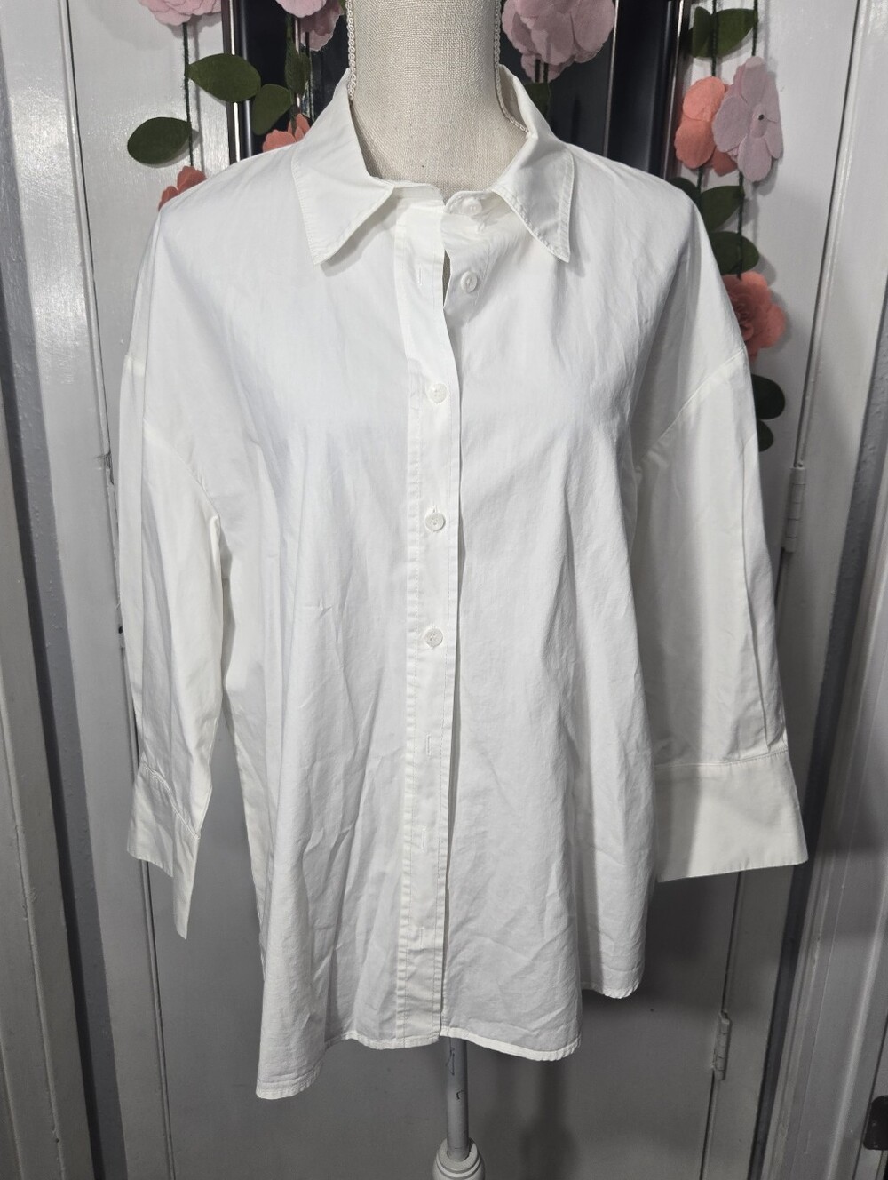 Choklate Paris Women's Button Down Blouse One Size 1/2 Sleeves